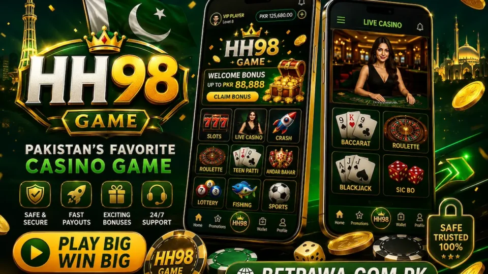 HH98 game lobby screen